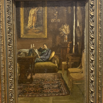 Ульянинская А., Портрет Ульянинского в интерьере, 1904 г.